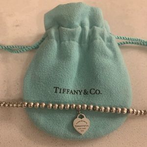 Authentic Tiffany&Co. Heart Tag Bead Bracelet